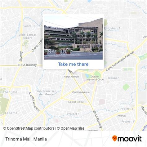 How to get from Trinoma to SM Mall of Asia by train, bus, night bus.